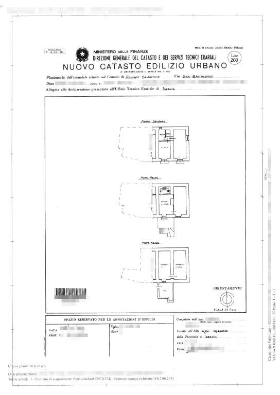 Professionecasa Planimetria immobile Rionero Sanni