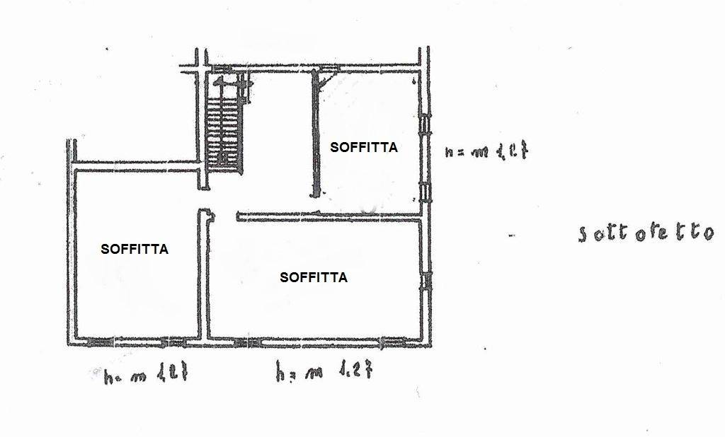 planimetria piano sottotetto