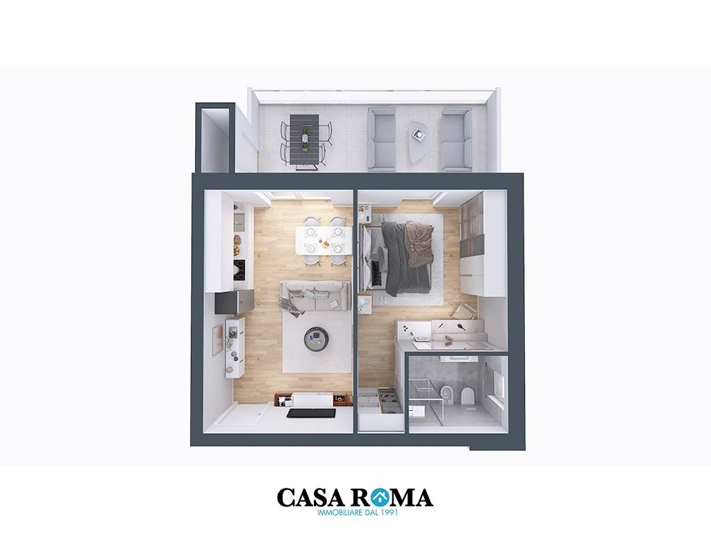 casa-roma-res-group-labaro-pianta3d- interno 4 A