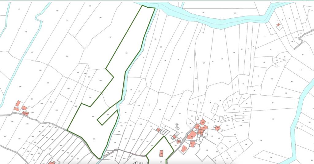 mappa con terreni in corpo staccato fg.42, mappali