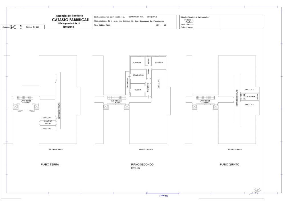 Planimetria Catastale Appartamento Privacy 1