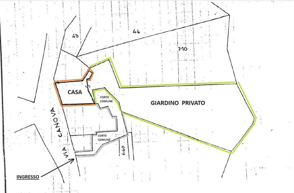 mappa casa terreno