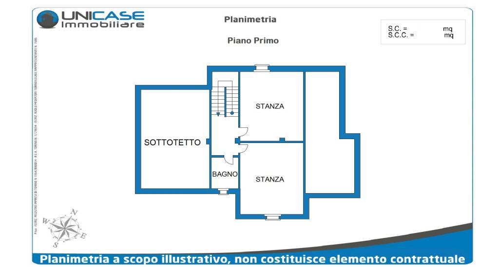 planimetria piano primo