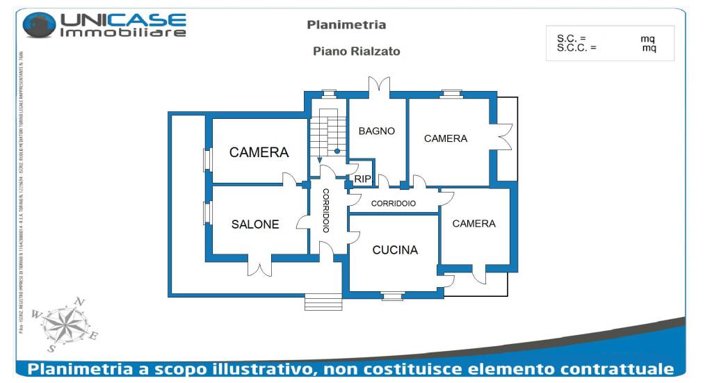 planimetria piano rialzato