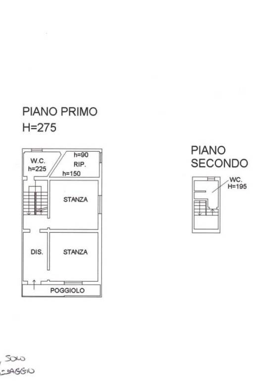 Planimetria piano 1