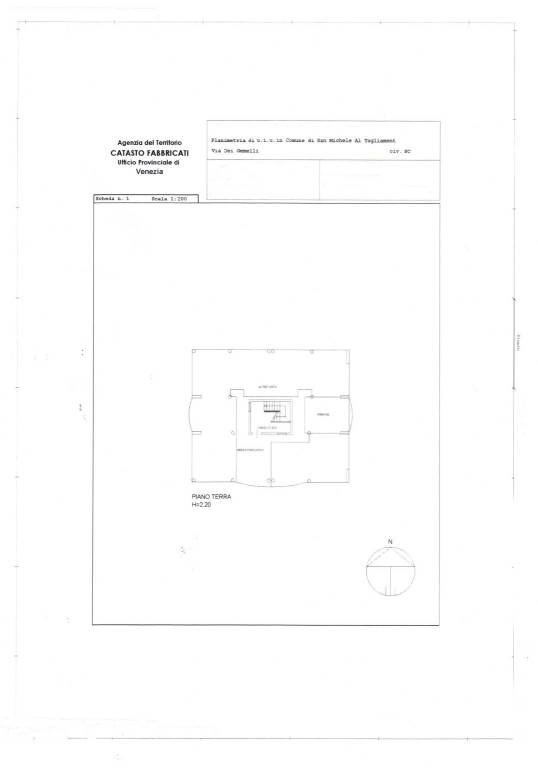 Planimetria posto auto no dati Ines 6 1