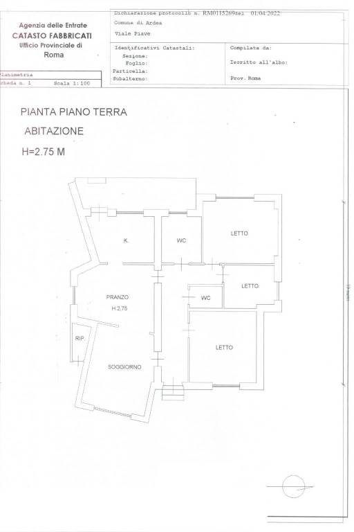 planimetria piano terra