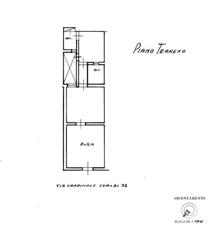 PLAMNIMETRIA VIA Cardinale lualdi 32 65 MQ