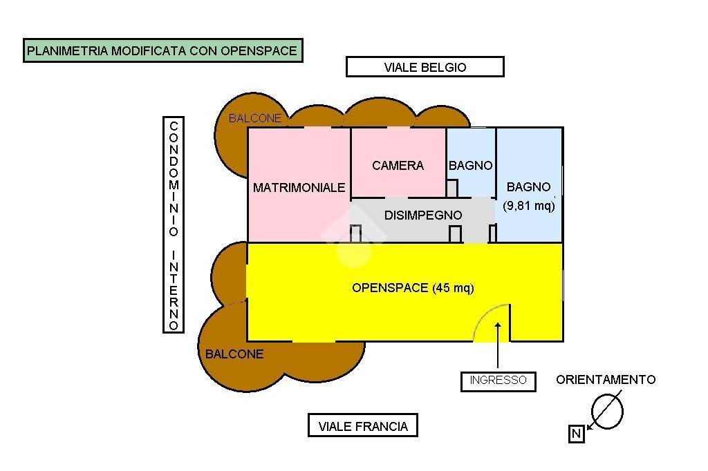 PLANIMETRIA MODIFICATA CON OPENSPACE