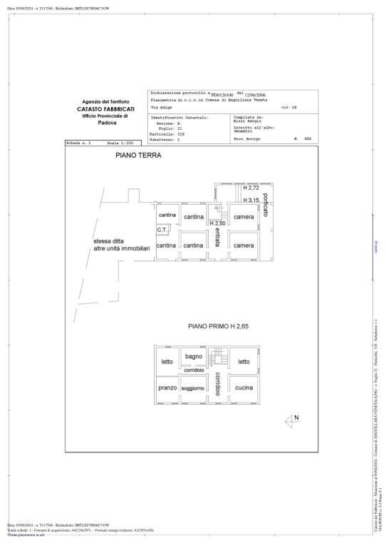 PLANIMETRIA ABITAZIONE mq. 264 1