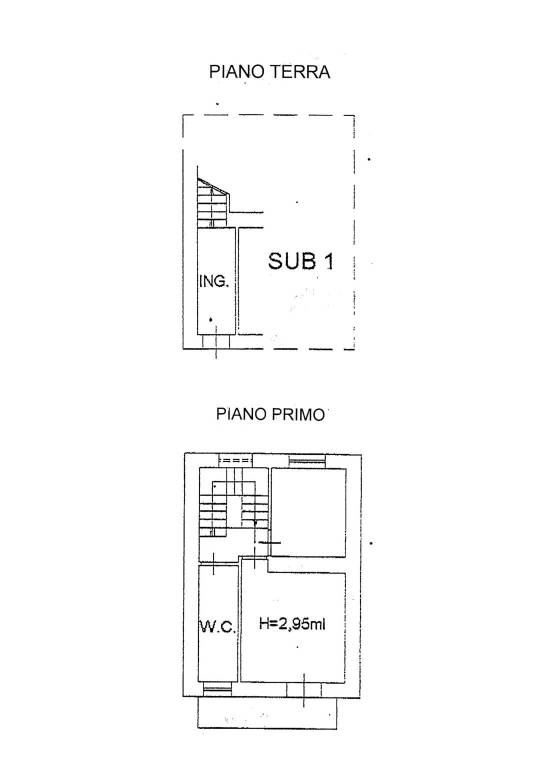 planimetrie piano T - 1