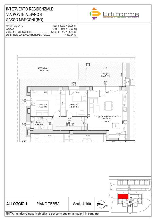 scheda commerciale Alloggio 1 1