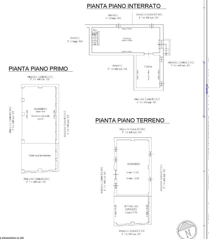 Palanimetria cantina - fienile