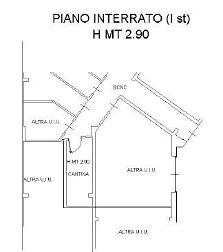 Planimetria piano interrato