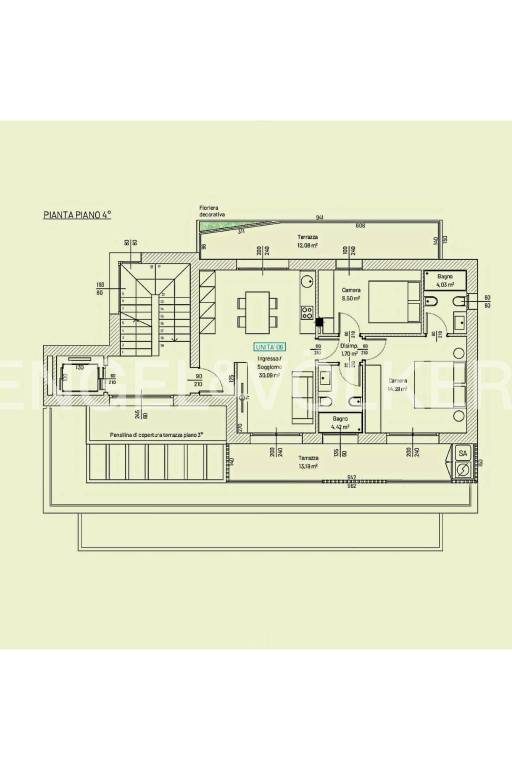 Planimetria 4° Piano