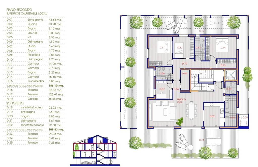 planimetria attico