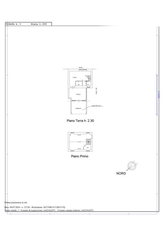 Planimetria abitazione principale