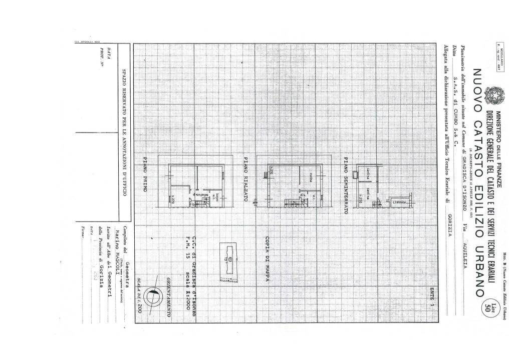 Planimetria abitazione Visintin 1