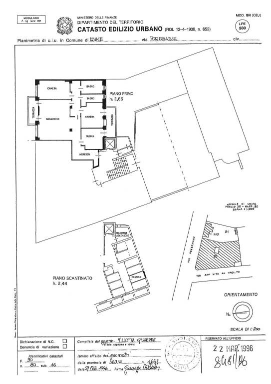 Plan. via Pordenone 1