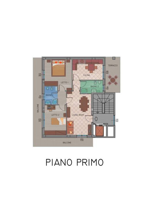 PIANO PRIMO ARREDATO SU A4 - 1 A 100 1