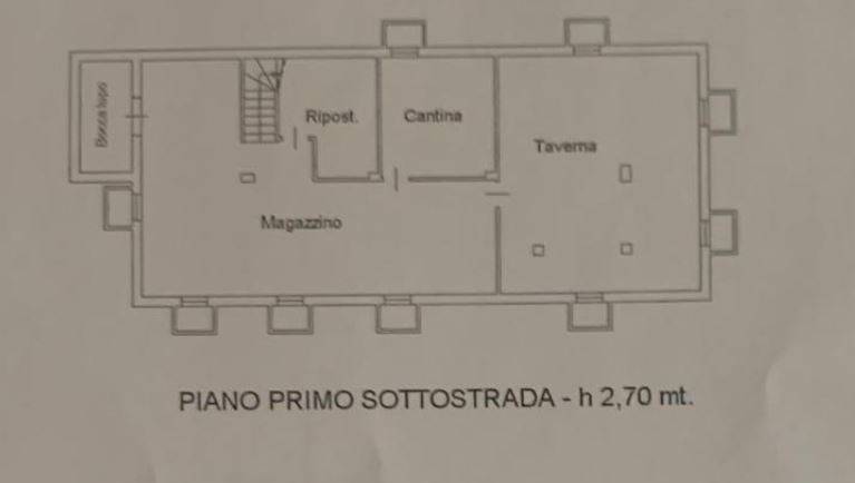 PIANTINA PIANO INTERRATO