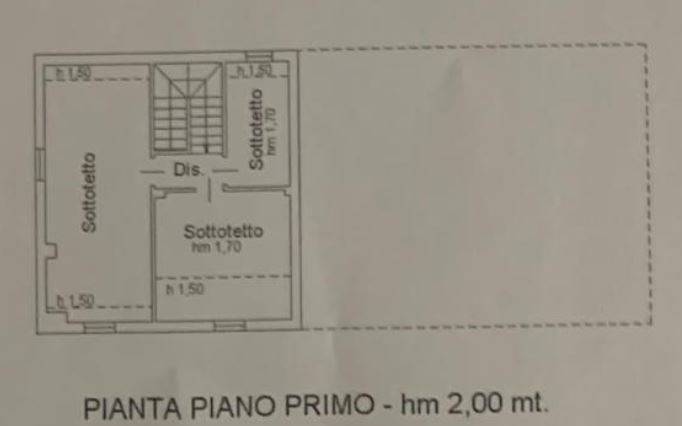 PIANTINA PIANO PRIMO SOTTOTETTO