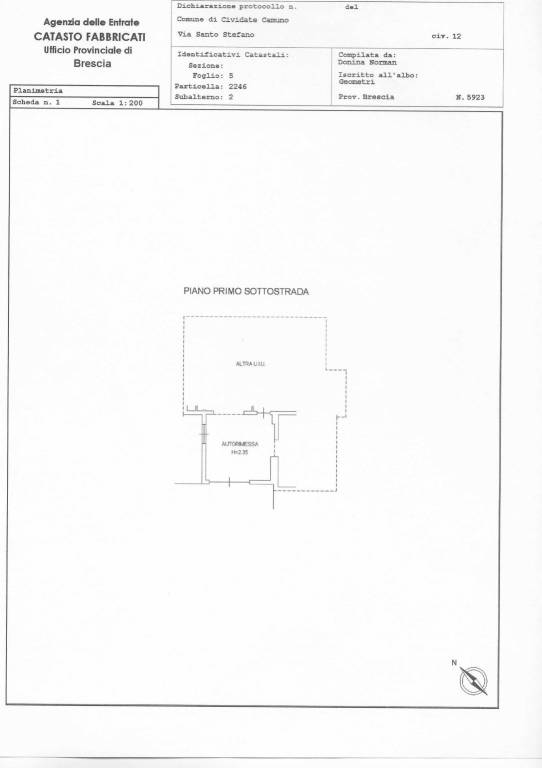 Catasto Fabbricati  Fg 5 Part 2246 Sub 2 1