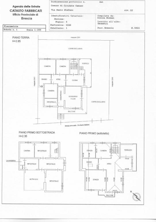 Catasto Fabbricati  Fg 5 Part 2246 Sub 1 1