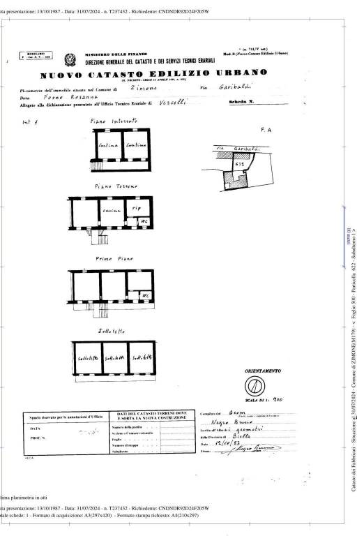 COMUNE ZIMONE FGL 500 PART 622 SUB 1 1