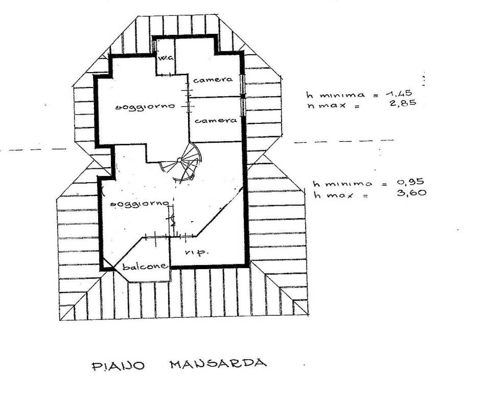 plan piano 2 mansardato