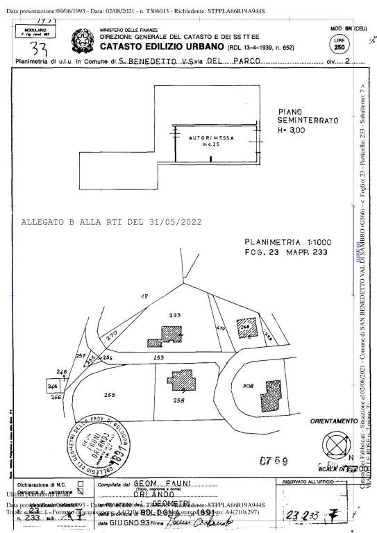 ALLEGATO B ALLA RTI DEL 31-05-2022 PLAN FGL 23 PAR