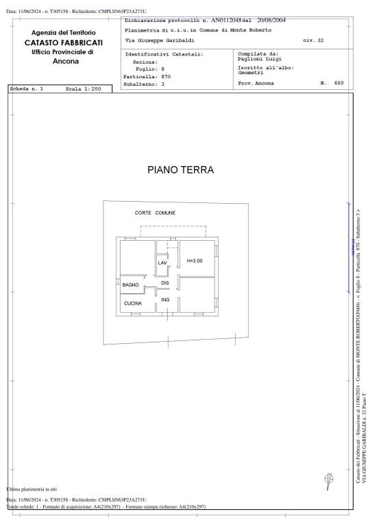 Plan. Appartamento 1