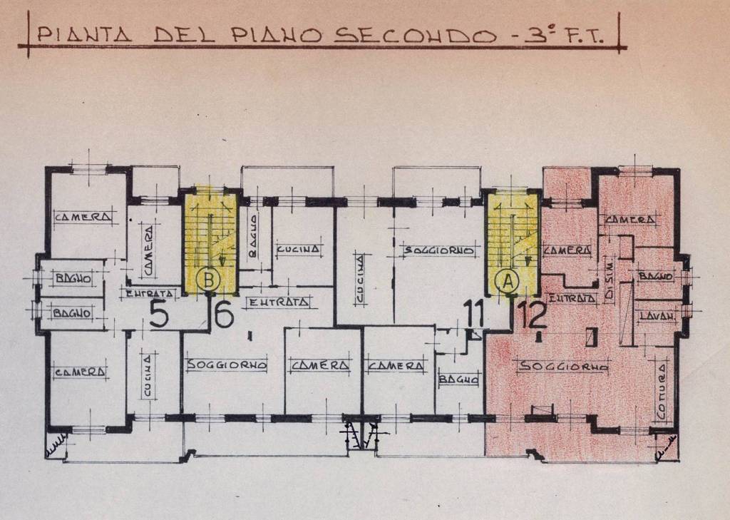 GUARINI 8 - pln piano SECONDO ALLOGGIO 1