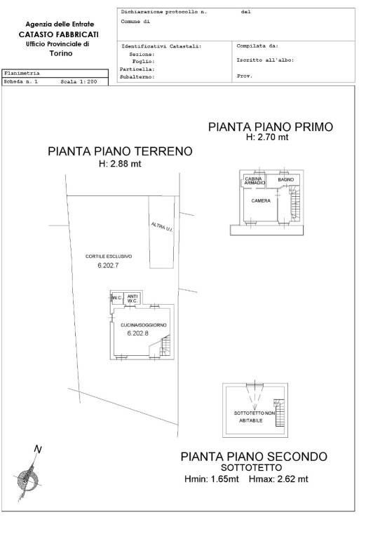 PLN CATASTALE APP. - VIALE DEI CILIEGI 26