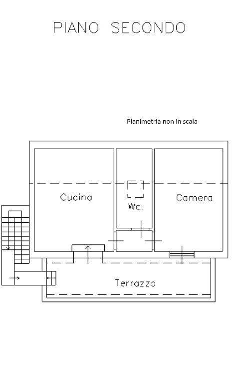 Planimetria pulita secondo piano