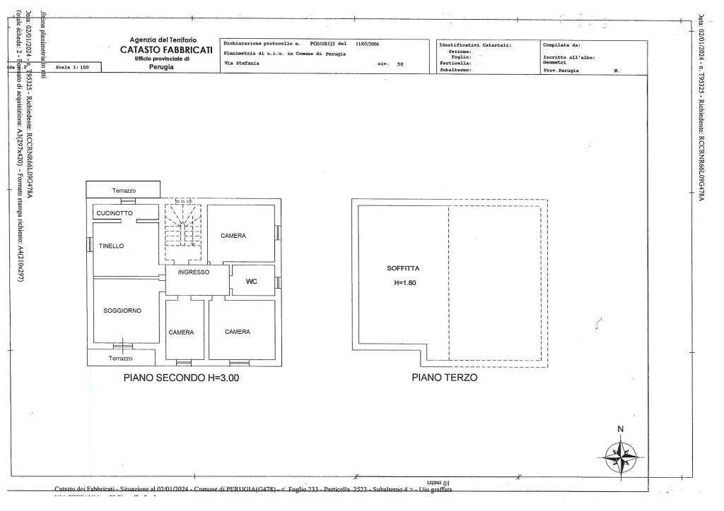 APPARTAMENTO + SOFFITTA V. Stefania Case Bruciate