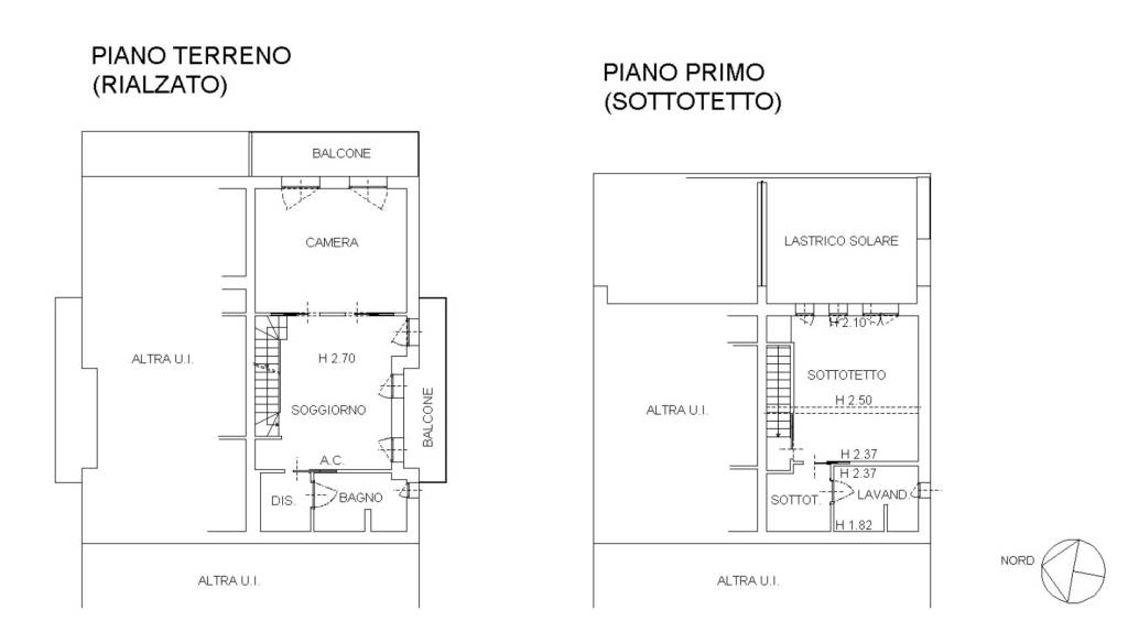 PIANO RIALZATO E SOTTOTETTO