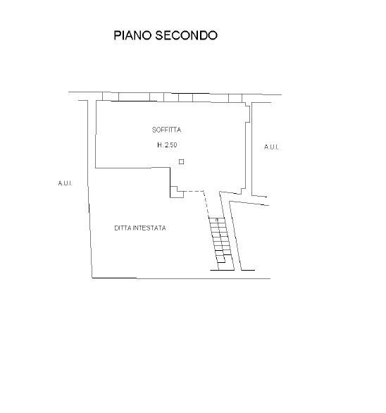 Planimetria soffitta per pubblicità