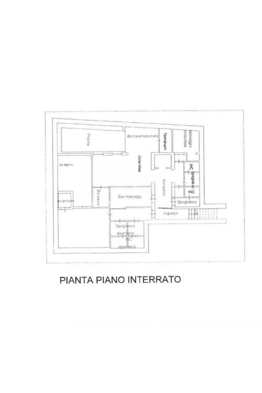 Planimetria piano interrato