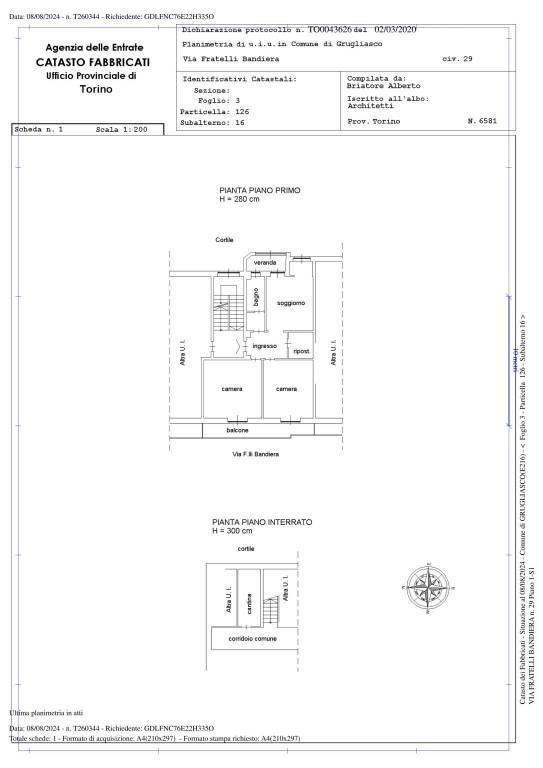 Planimeria catastale _ ABITAZIONE _ LANCIA _ Grugl