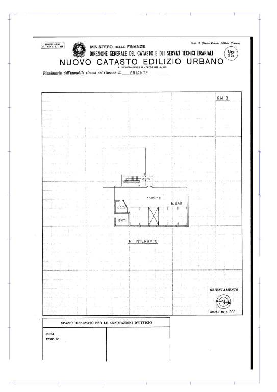 Scheda Posto auto 1