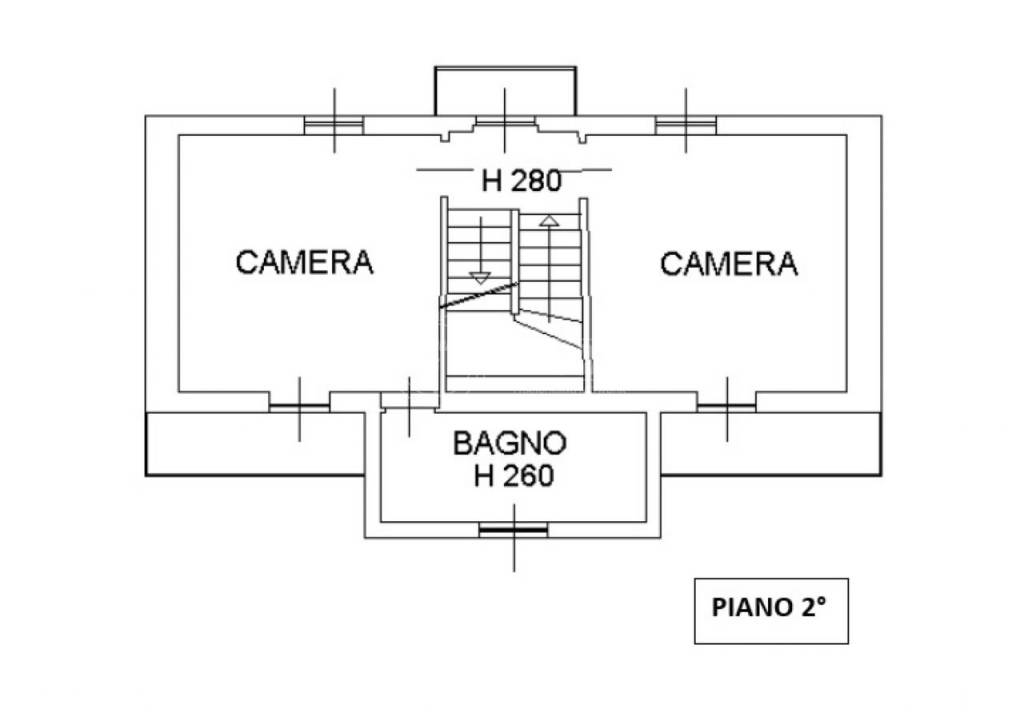 planimetria secondo piano 