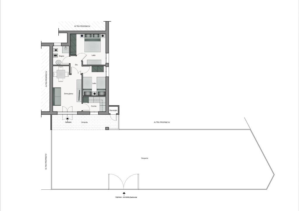 pianta 2D_Viale dei Castagni- appartamento