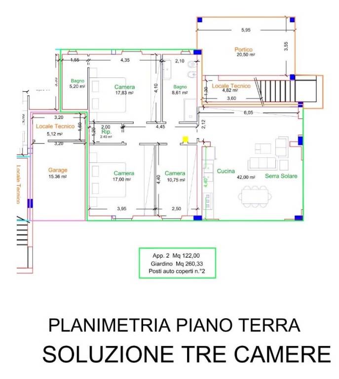 Appartamento 2_P.T_soluzione con 3 camere