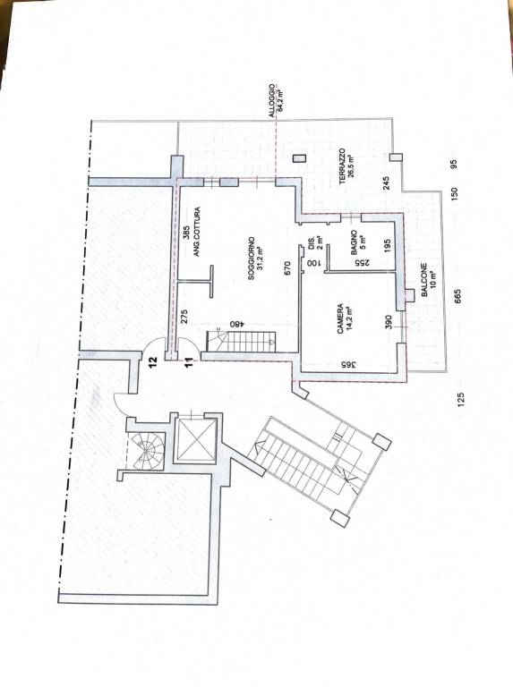 Planimetria piano 2°  1