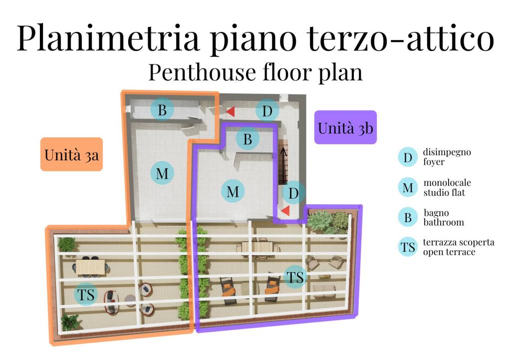 Planimetria piano terzo