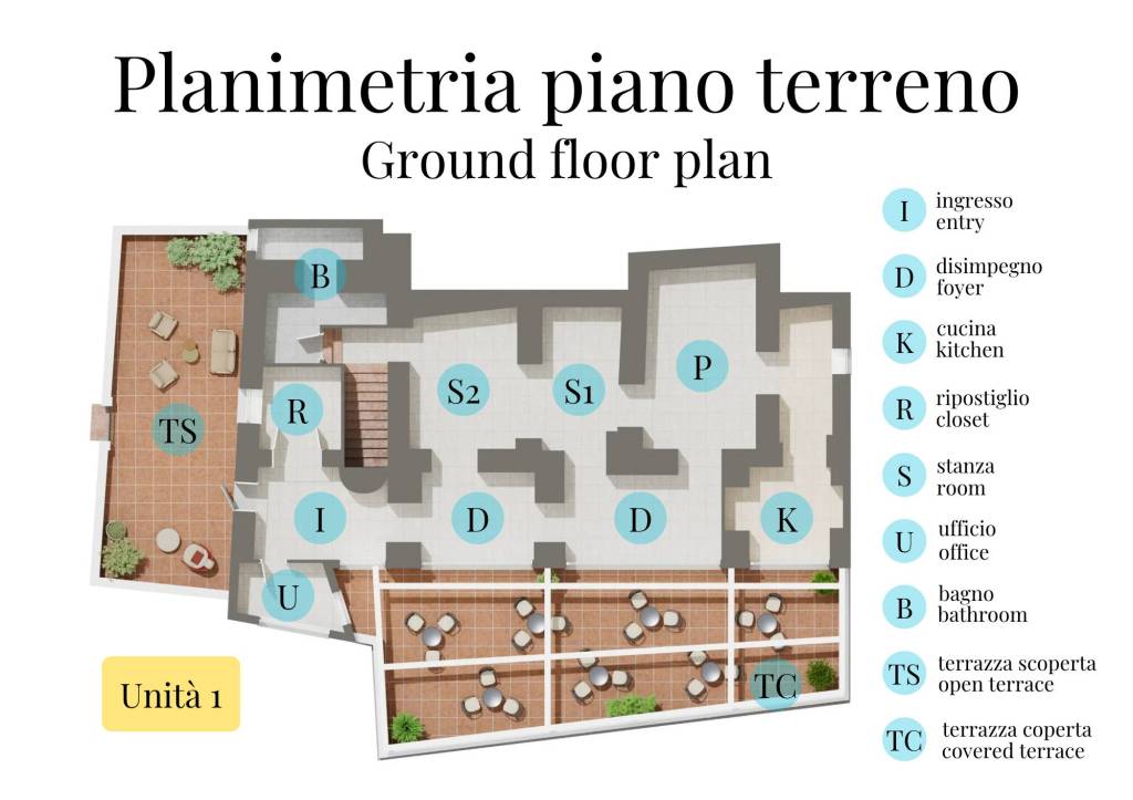 Planimetria piano terreno