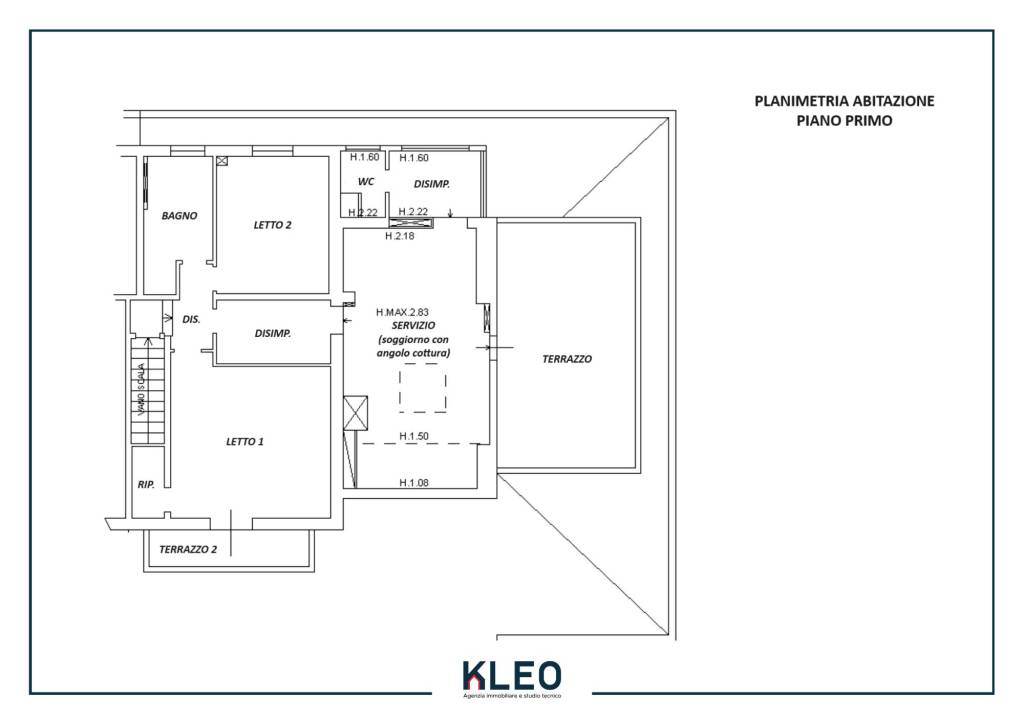 planimetria abitazione P1