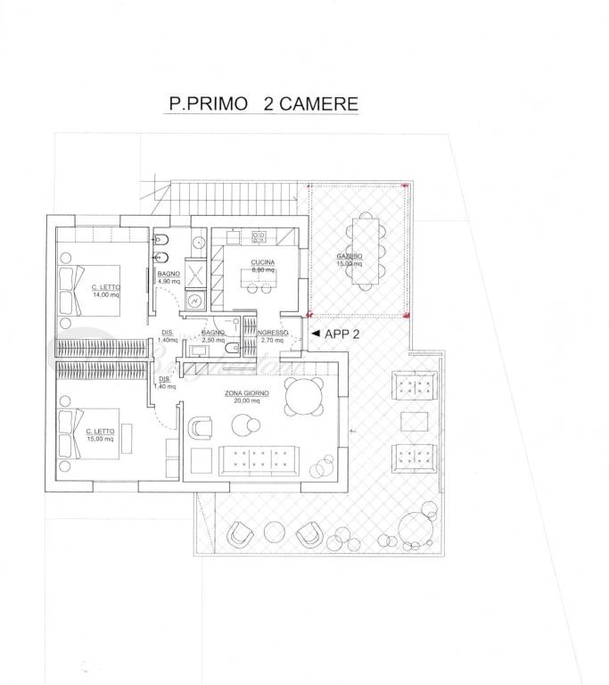 progetto 2 camere