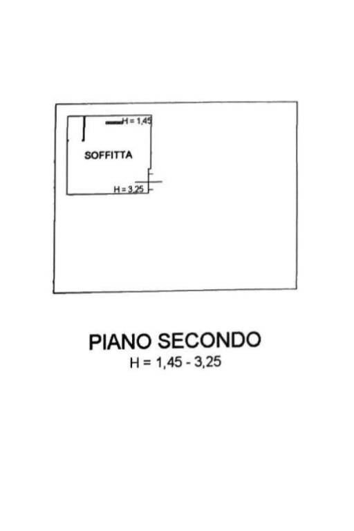 Planimetria secondo piano